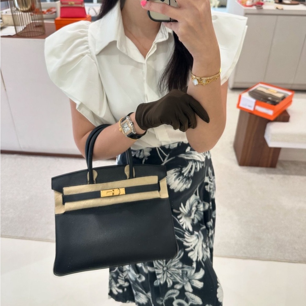100% authentic Hermes birkin 30 epsom GHW stamp C - Picture 3 of 4